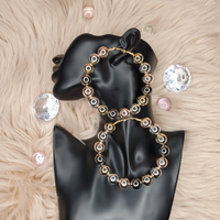 Beaded Hoop Earrings