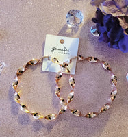 Rose Gold Twist Hoops