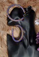 Rhinestone Hoop Earrings